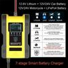 12V 24V nabíječka autobaterií 12V 6A nabíječka baterií údržba 7stupňové nabíjení autobaterie