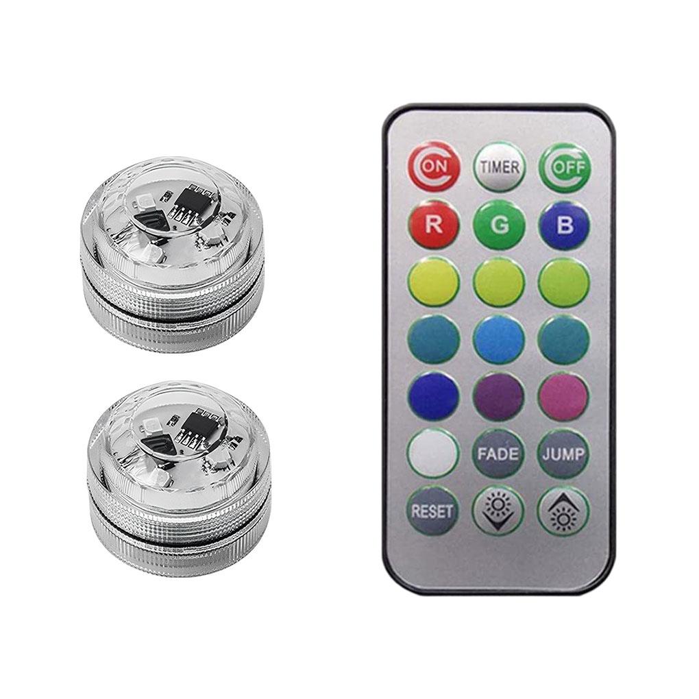 

Wireless LED Light Remote Control Roof Foot Colorful Night Lights Lamp Fish Tank Vase Aquarium Party Decoration