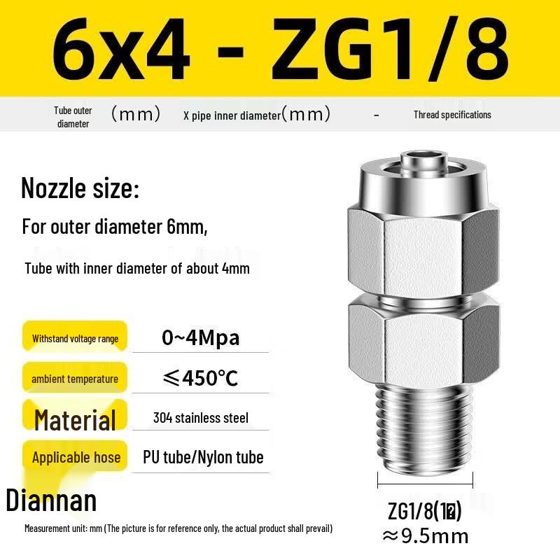 304 Stainless Steel Quick-Connect Terminal Fitting