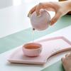 Edenus Ceramic Kung Fu Tea Set - Cherry Pink