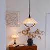 Retro Woven LED Chandelier Nordic Creative Lamp Bedroom Dinning Living Room Vintage Modern Long Strip Rope Pendant Lights