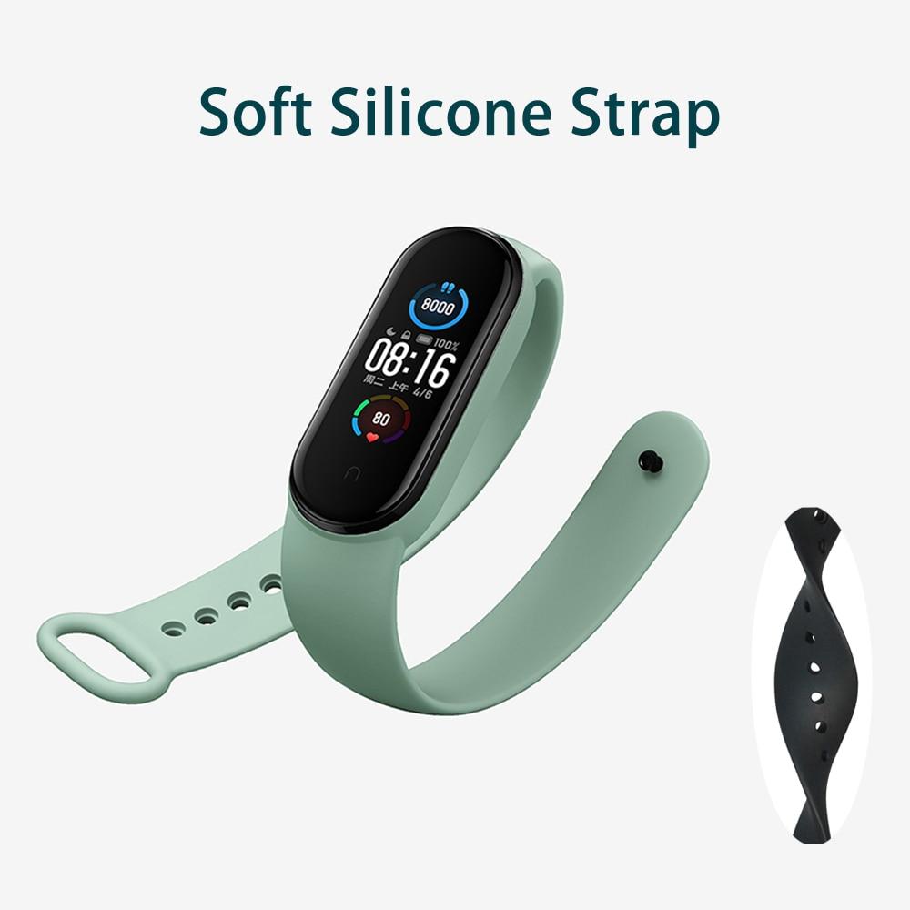 Silicone Strap for Xiaomi Mi Band 5 4 3 Sport Wrist Strap Miband 5 Bracelet Replacement Watchband For Xiaomi Mi Miband 4 3 Strap