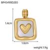 CARLIDANA New Luxury Love Heart Necklace Oval Pearl Pendant Jewelry White Shell Inlaid Zircon Heart Charms Pendant Accessories