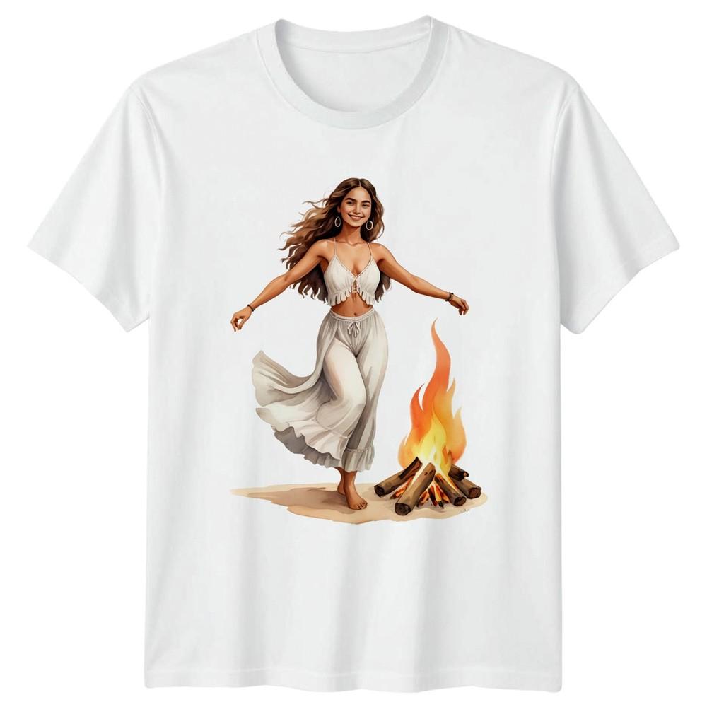 Bohemian Campfire Unisex Lifestyle Unisexs TShirt Unisexs Graphic Tee Unisex Top S