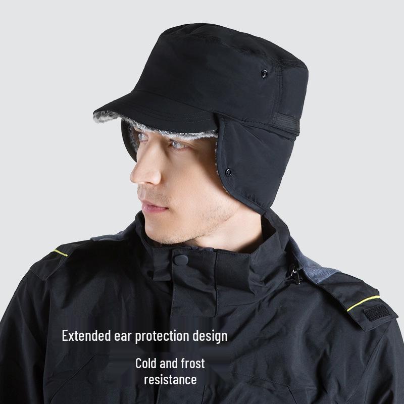 Adjustable Waterproof Windproof Baseball Cap: Multifunctional Lei Feng Style for Men & Women In Autumn/Winter