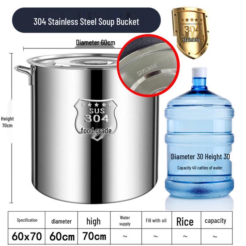 Yuzhuxun 304 Stainless Steel Stockpot with Lid