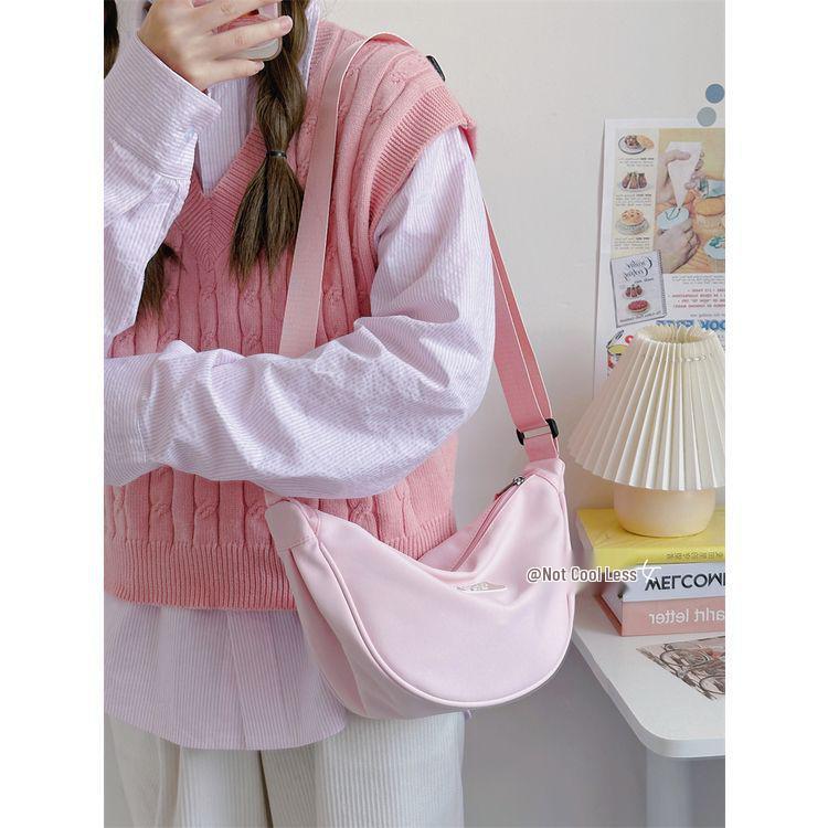 Macaron Minimalist Small Crossbody Bag for Women - Japanese Mori Girl Style