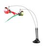 Cats Play Teaser Toy Station With Double Rod Feathered Swirls Colorful Birds Accessories And Suction Cup Mechanism Set