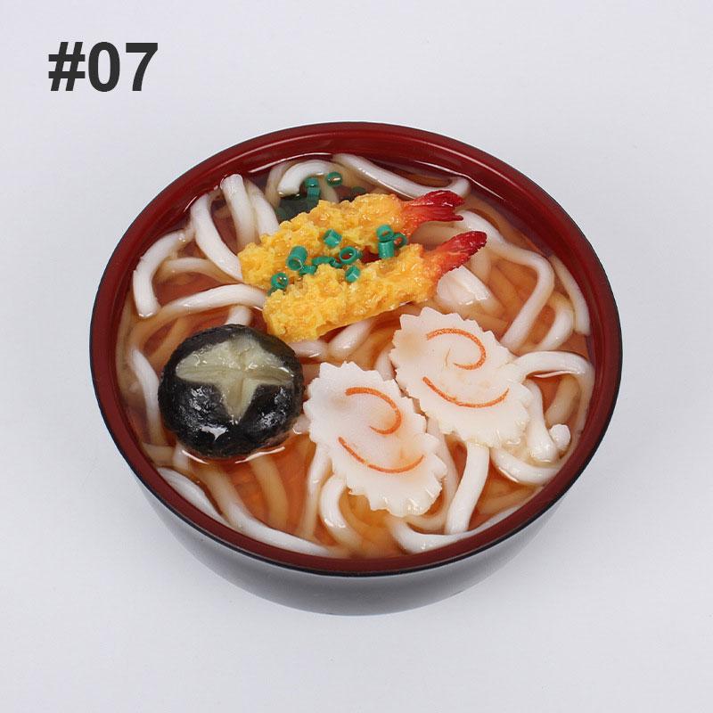 Plastic Fake Ramen Piggy Bank Egg Beef Seafood Ramen Bowl  Simulated Food Model Funny Piggy Bank Restaurant Window Display