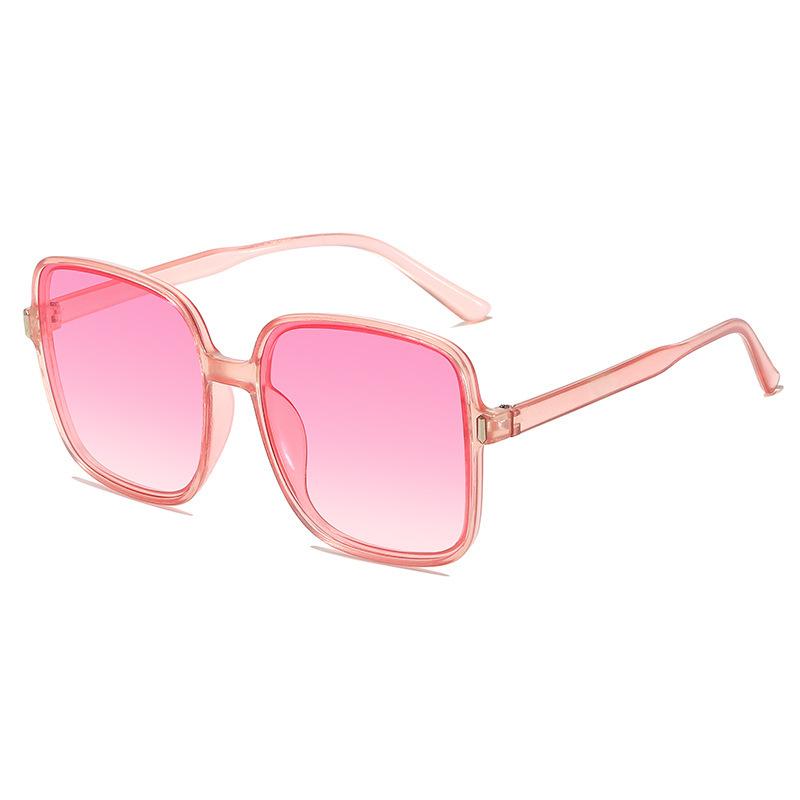 Large Box Sunscreen Fashion Sunglasses Women'S Uv Protection Gradual Change Color Korean Version Of Glasses Men'S Street Sunglasses