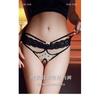 Sexy open-crotch panties, lace and satin hollow-out design, sweet and alluring, seductive and flirtatious, no need to remove, hot mesh triangle