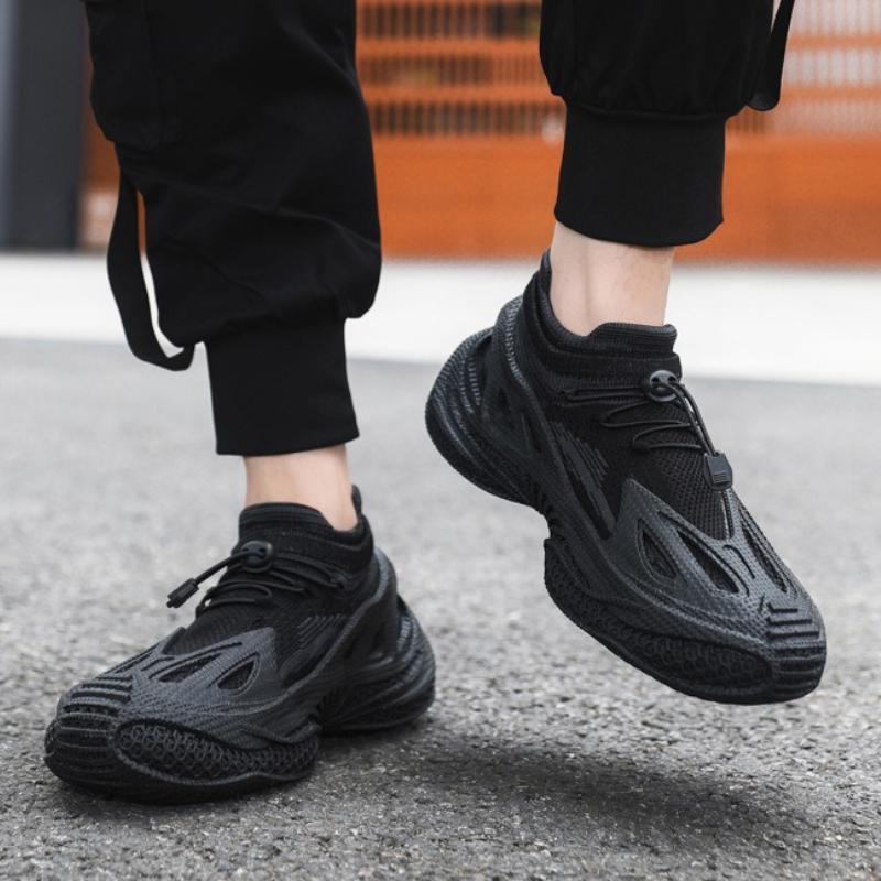 Summer New Men's Shoes Mesh Breathable Men's Trendy Casual Shoes Ultra-light Shock Absorption Running Sports Shoes Men's