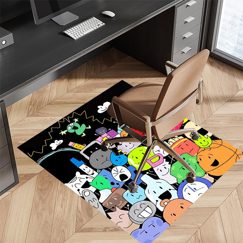 1pc Inanimate Insanity Print Area Rug - Soft, Washable Non-Slip Indoor Mat for Office Chairs, Living Room, Home Office Decorative Rug