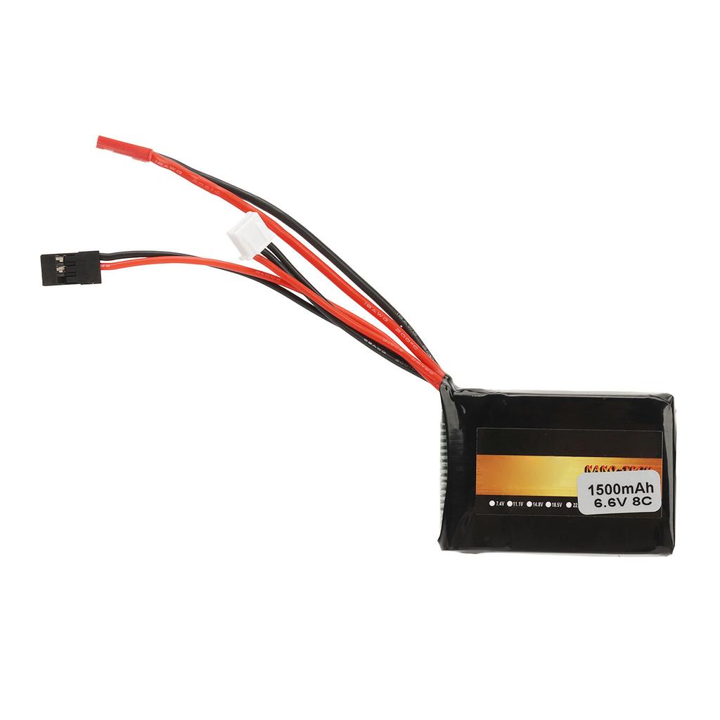 6.6V 1500mAh 8C Lithium Battery Replacement for Futaba 4PX 14SG 4PV 4PLS 3PV Remote Control