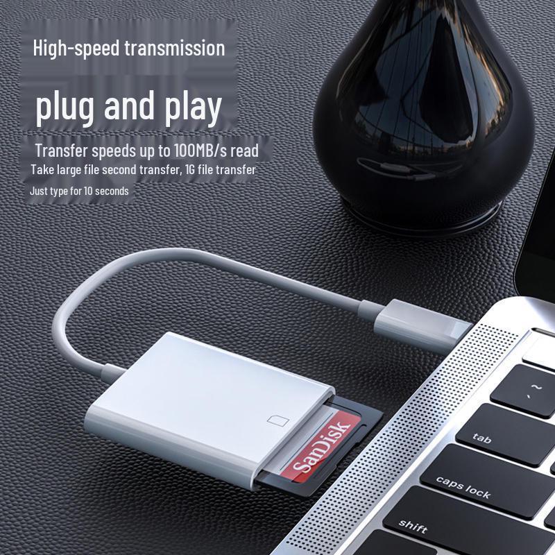 USB-C Card Reader: Memory Card, Mouse, Keyboard, USB Flash Drive, Camera Adapter Cable