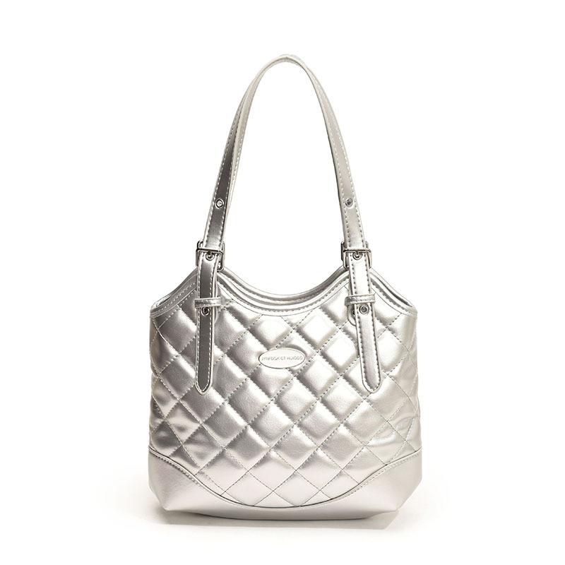 Niche underarm bag women's new fashion diamond tote bag versatile large-capacity bag