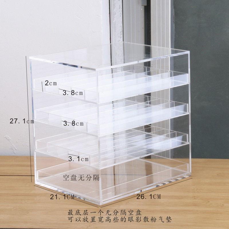 Drawer Acrylic Eye Shadow Storage Box For Powder Cake Blush Cosmetics Jewelry Storage Box Desktop Dustproof Rack