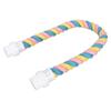 Bird Rope Perch Colorful Flexible Cotton Parrot Swing Climbing Standing Toy for Cockatiels Parakeets S 9.6in
