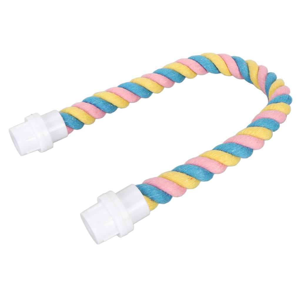 Bird Rope Perch Colorful Flexible Cotton Parrot Swing Climbing Standing Toy for Cockatiels