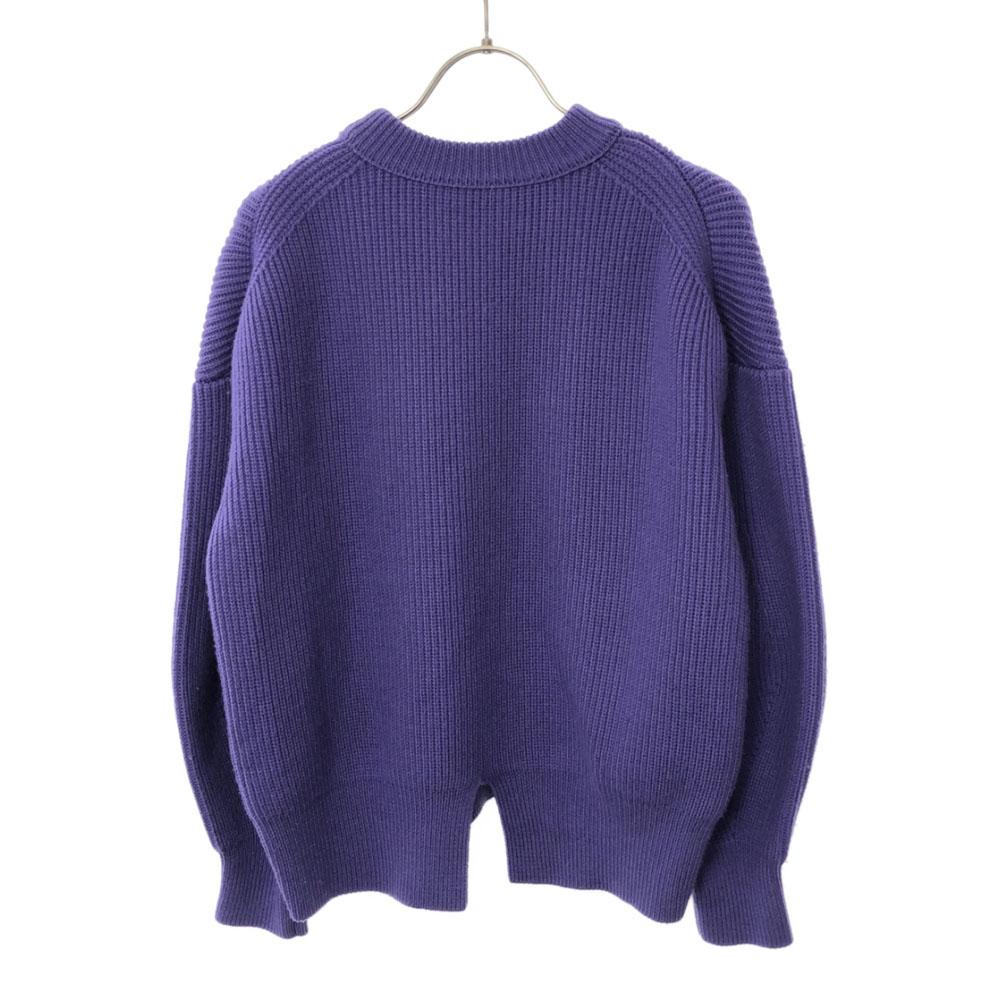 MAISON SPECIAL wool blend Long sleeve sweater M purple knit Women Used