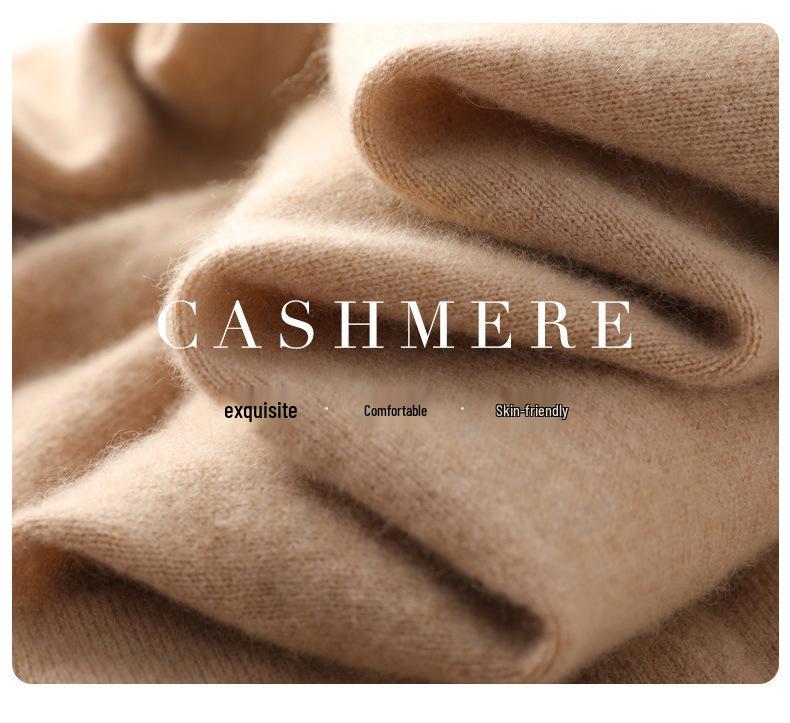 Women's Cashmere Polo Collar Knit Cardigan Sweater - Long Sleeve Lapel Knit Top