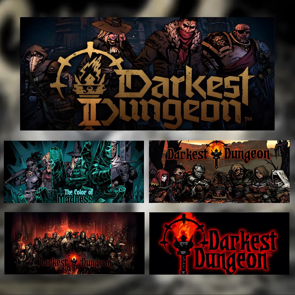Dunkles Strategie-Spiel DDarkest Dungeon Mauspads Groß Dicke Schreibtischunterlage Genähte Kanten Gaming-Mausmatte Für PC