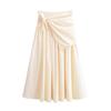 ZG Women's 2026 Mid-length High-waisted Fluffy Scarf Skirt