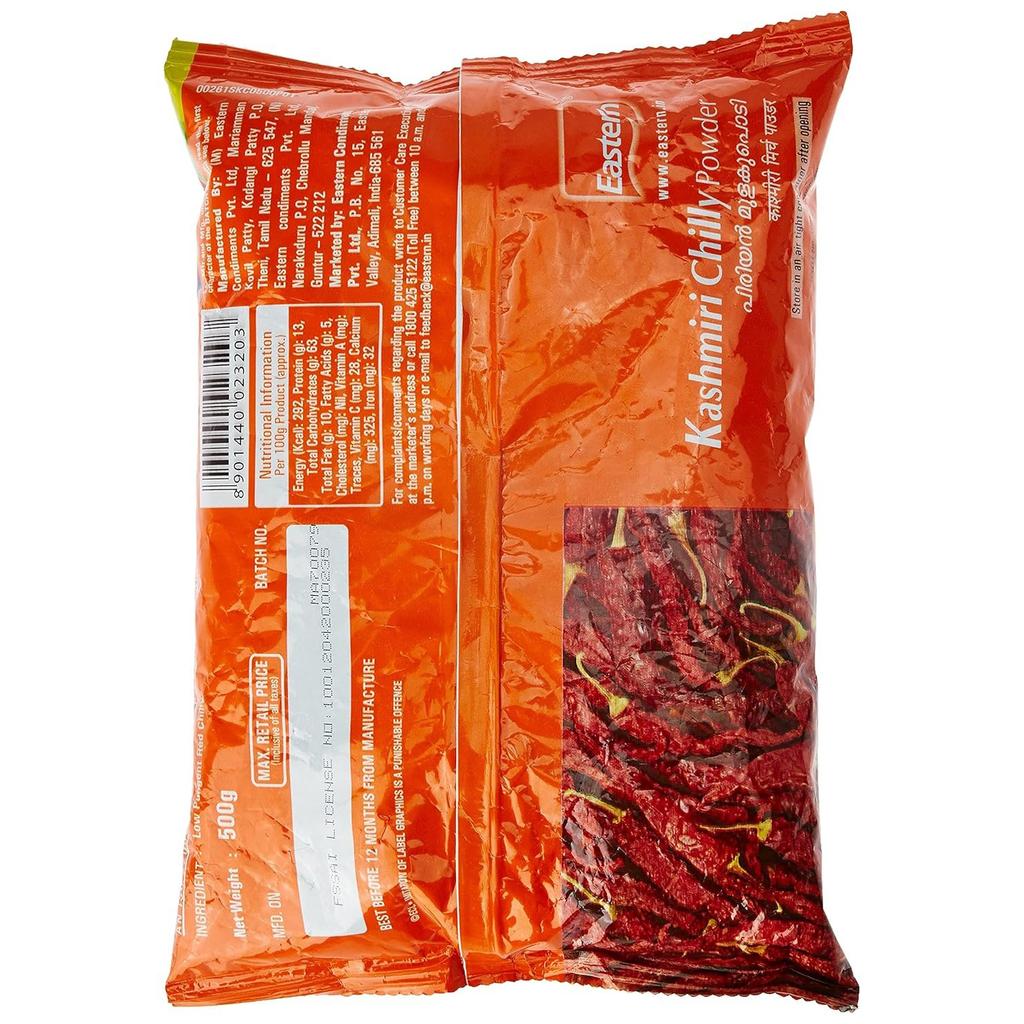 Prášek z kašmírského chilli (500 g), Kašmírský červený prášek, Východní