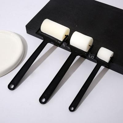 3pcs/set White Roller Sponge Drum Painting Brush Art Pigment Graffiti Tool Small Sponge Brush