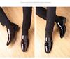 2025 Spring Men's Korean Style Fashion Casual Leather Shoes - Patent Leather Business Shoes