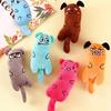 Interactive Cats Plush Toy for Indoor Entertainment Crinkle Sound Cats Teasing Cartoon Mice for Pet Teething Relief 6pcs