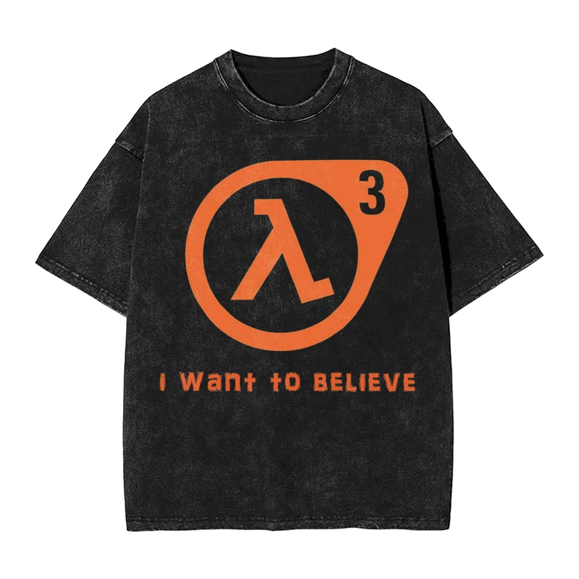 

Half-Life Гордон Фрімен Фрімени Графічна Футболка Вінтажна Прана Чорна Оверсайз Науково-фантастична Гра Унісекс Повсякденна Футболка XXXL