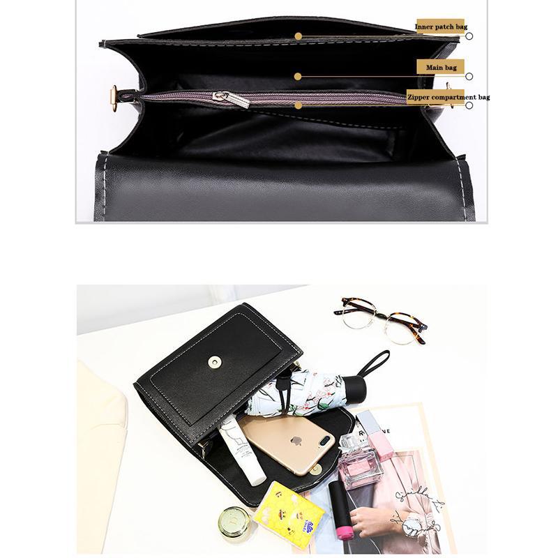 Women's Bag, One Shoulder Crossbody, Portable Small Square Bag, Simple for Students