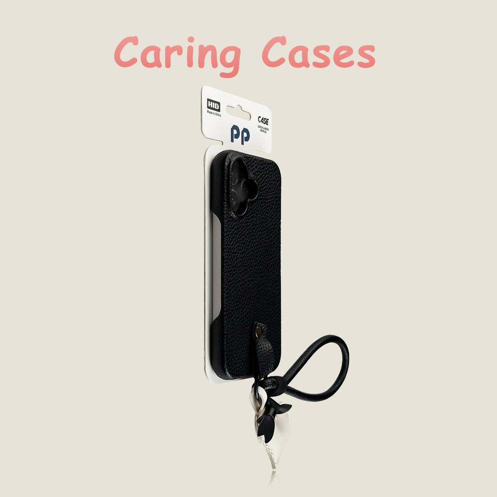 For iPhone 17 Pro Max Case Red Heart Leather Texture Wrist Strap Minimalist Stylish Design with iPhone 16 15 14 13 12 11