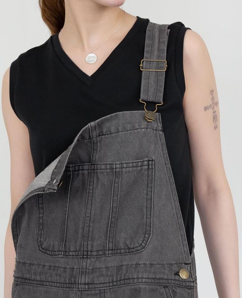 Longer Loose Office Short Retro Black [Emptio] Shirt, V-neck, Collarless, Elegant, Formal, Silky, Women's, Oversized, Body-covering, Commuting,