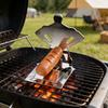 Porta Hot Dog Uomo Muscoloso Griglia Acciaio Inossidabile per Salsicce BBQ Campeggio Regalo di Compleanno Divertente per Uomini Papà