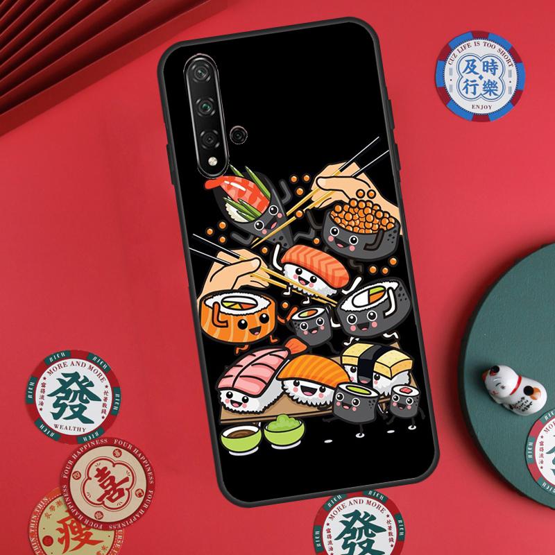 Sushi Food For Huawei Nova 11 Pro 9 10 SE Y70 Y60 Y90 Y61 Y91 Y73 Y72 12s 12i 11i 8i P30 P40 Lite Case