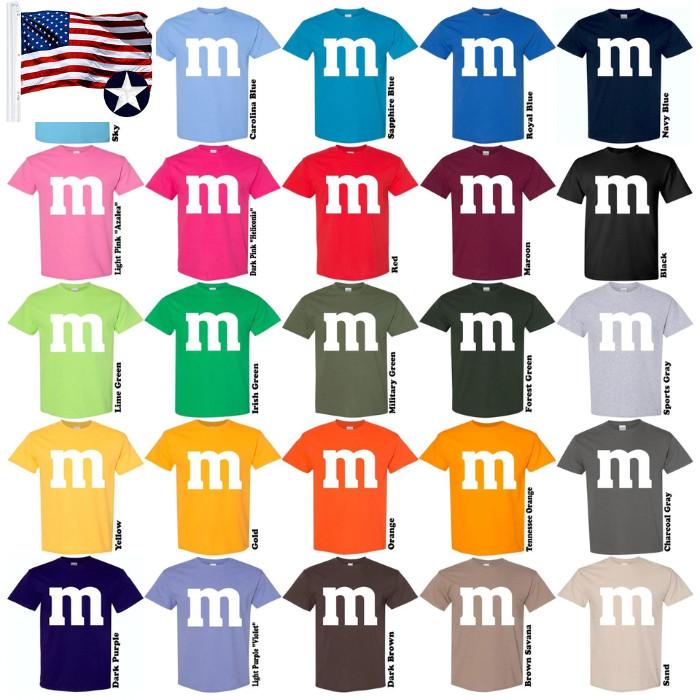 M and M Shirt Halloween Costume Group Couples Costume Tee Unisex T-Shirt XXL