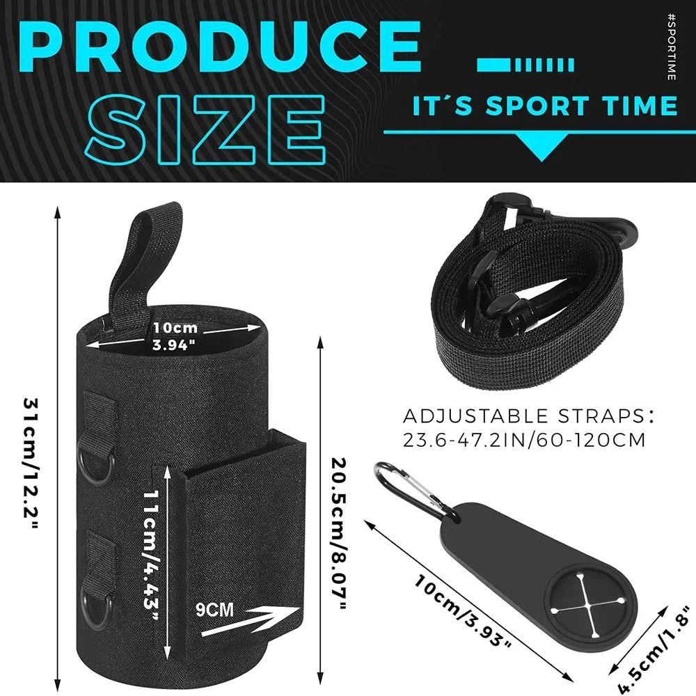 Large Capacity Gym Cup Pouch with Pocket Bottle Holder Portable Water Bottle Bag  Gym Accessories