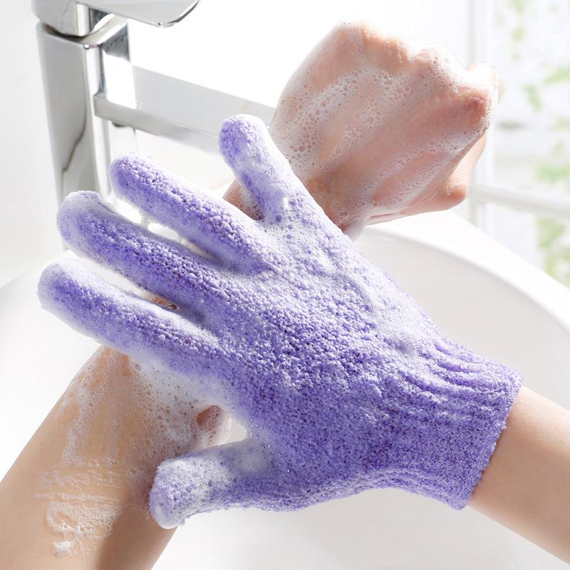 1Pair Exfoliating Gloves Bath Sponge Body Dead Skin Remover Bathroom Shower Brush Massager Scrub Exfoliator Magic Bathing