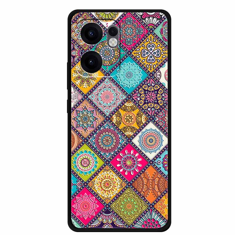 3D Emboss Case For OPPO Reno 13F 14F Case 13 14 F Coque Flowers Silicone Soft Back Cover For OPPO Reno 13 Pro A38 A18 Phone Case