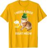Funny Irish Beer Cat St Patricks Day Drinking Hat Unisex T-Shirt