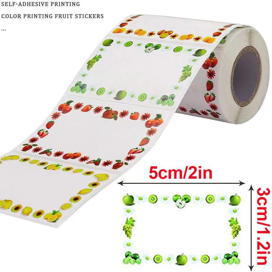 250 Square Blank Label Stickers - DIY Handwriting, Name Tags, Handmade Baking, Storage & Classification Marking