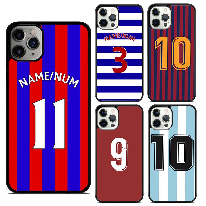 FootBall Number 10 Phone Case Cover For iPhone 17 Air 16 15 14 plus 11 12 13 pro max coque Shell Fundas