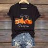 Halloween Pumpkin Short Sleeve 2025 New Summer Thin Vest Women's 3D Digital Food Printed Top Wholesale