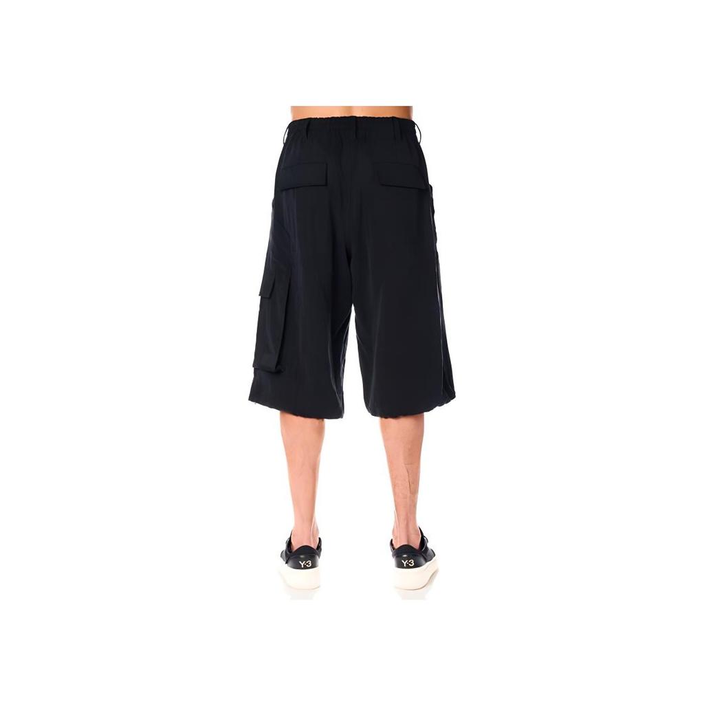 Y-3 Solid Color Casual Five-Point Shorts Men shorts Black H63079