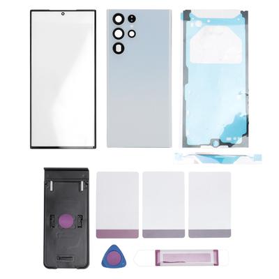 Copertura Posteriore in Vetro Alloggiamento Porta Vestibilità Perfetta con Strumenti di Riparazione Completi Lente in Vetro Esterno per Telefono