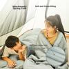 Jingdong Jingzao Camping Sleeping Bag, Outdoor Envelope-Style Hooded Sleeping Bag, Rock Gray, 1.5kg, 10-15℃