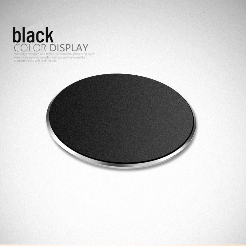 

Магнитный автомобильный держатель для телефона с металлической накладкой - индивидуальный дизайн из алюминиевого сплава Magnetic sheet with Matte finish прохладный черный