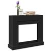 Black Fireplace Surround 100x30x87.5 Cm Engineered Wood